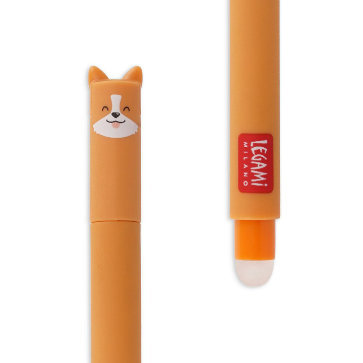 Stylo Gel Effaçable Corgi Encre Noire - Legami - Rougier et Plé