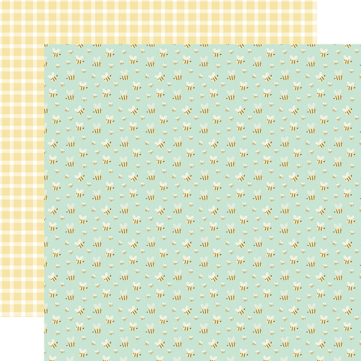 Here Comes Spring Papier imprimé Happy To Bee Here - Echo Park - Rougier et Plé