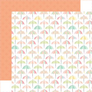 Here Comes Spring Papier imprimé Umbrella Days - Echo Park - Rougier et Plé