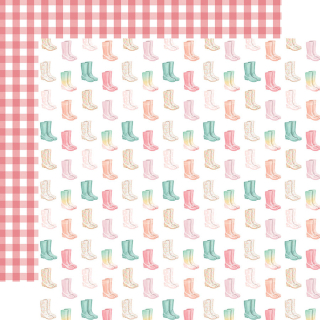 Here Comes Spring Papier imprimé Garden Boots - Echo Park - Rougier et Plé
