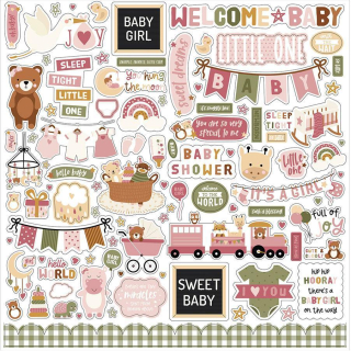 Special Delivery Baby Girl Element Sticker - Echo Park - Rougier et Plé