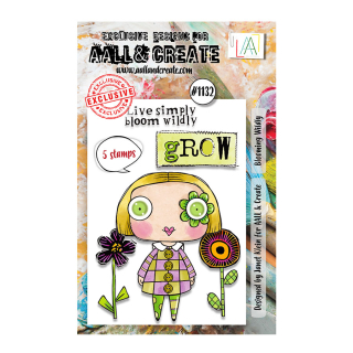 Tampons transparents N°1132 Blooming Wildly - AALL & CREATE - Rougier et Plé