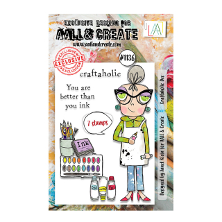 Tampons transparents N°1136 Craftaholic Dee - AALL & CREATE - Rougier et Plé
