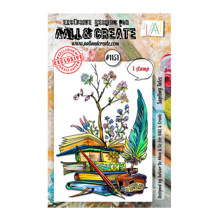 Tampon transparent N°1151 Sapling Tales - AALL & CREATE - Rougier et Plé