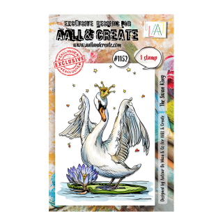 Tampon transparent N°1152 The Swan King - AALL & CREATE - Rougier et Plé