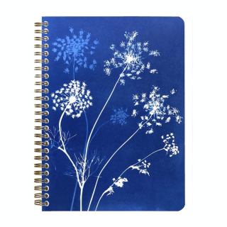Carnet à spirale Cyanotype A5 14,8 x 21 cm 148 pages Ligné - Clairefontaine - Rougier et Plé