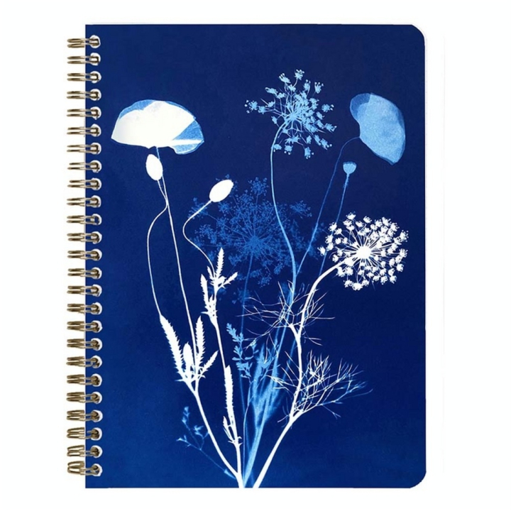 Carnet à spirale Cyanotype A5 14,8 x 21 cm 148 pages Ligné - Clairefontaine - Rougier et Plé