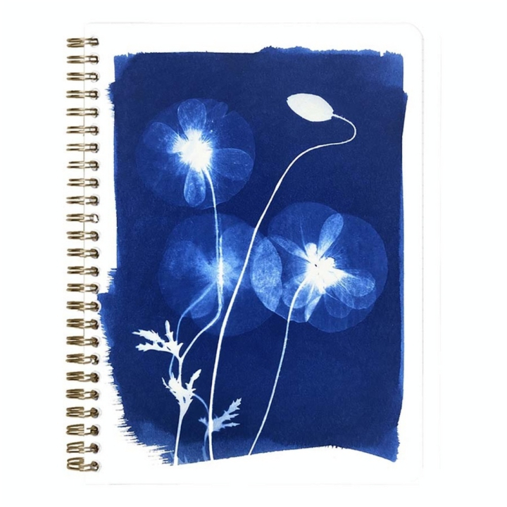 Carnet à spirale Cyanotype A5 14,8 x 21 cm 148 pages Ligné - Clairefontaine - Rougier et Plé