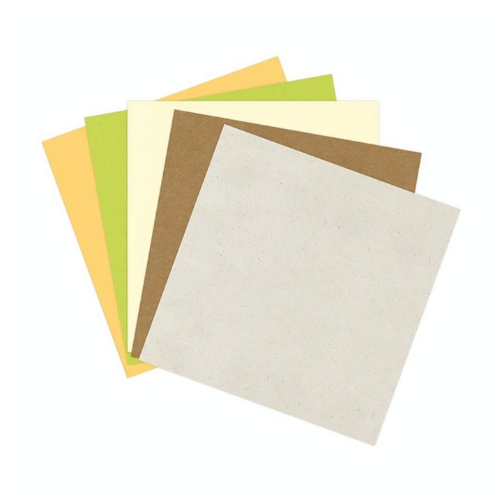 Papier Uni 210 g 30,5 x 30,5 cm 5 pcs - Clairefontaine - Rougier et Plé