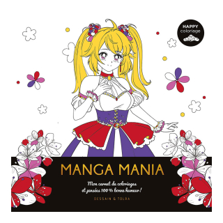 Coloriages Manga mania - Dessain et Tolra - Rougier et Plé