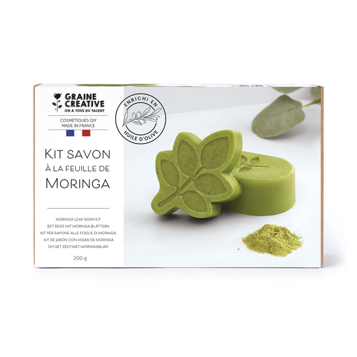 Kit DIY Savon à la feuille de Moringa - Graine Créative - Rougier et Plé