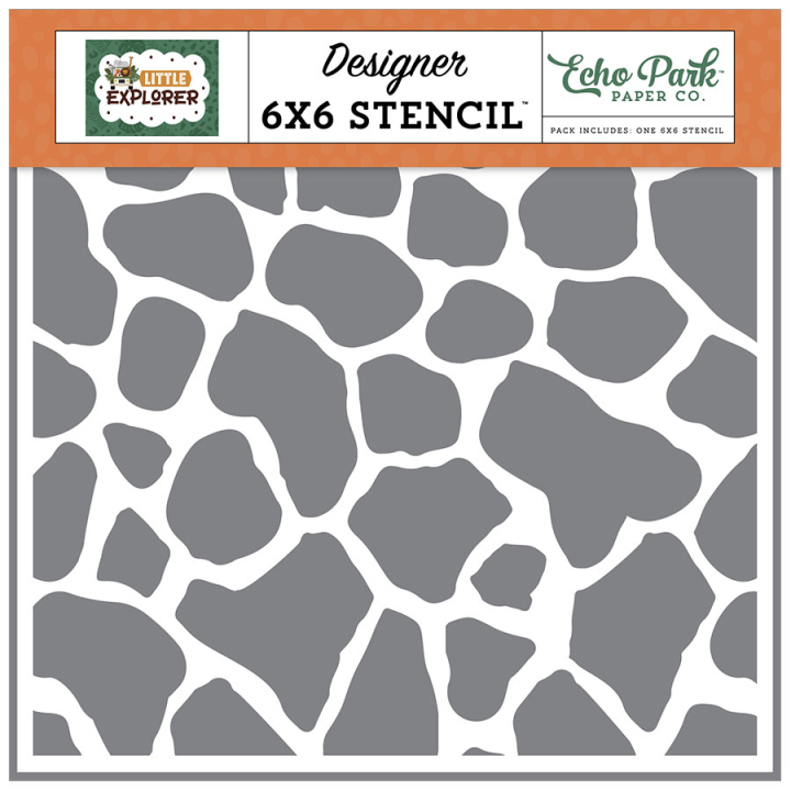 Pochoir 15 x 15 cm Giraffe Spots - Echo Park - Rougier et Plé