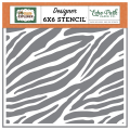 Pochoir 15 x 15 cm Zebra Stripes - Echo Park - Rougier et Plé