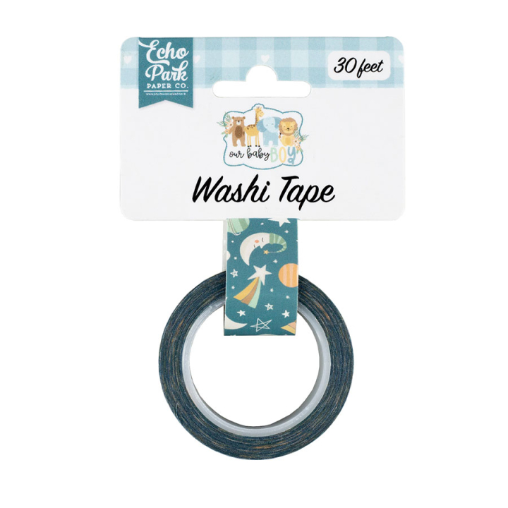 Ruban adhésif Washi Tape Our Baby Boy - Night Sky - Echo Park - Rougier et Plé