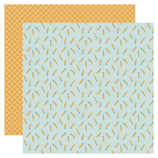 Papier imprimé 30,5 x 30,5 cm It's Easter Time - Carrot Patch - Echo Park - Rougier et Plé