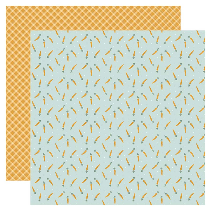 Papier imprimé 30,5 x 30,5 cm It's Easter Time - Carrot Patch - Echo Park - Rougier et Plé