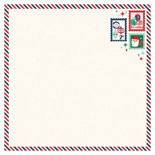 Papier imprimé 30,5 x 30,5 cm Happy Holidays - Dear Santa - Echo Park - Rougier et Plé