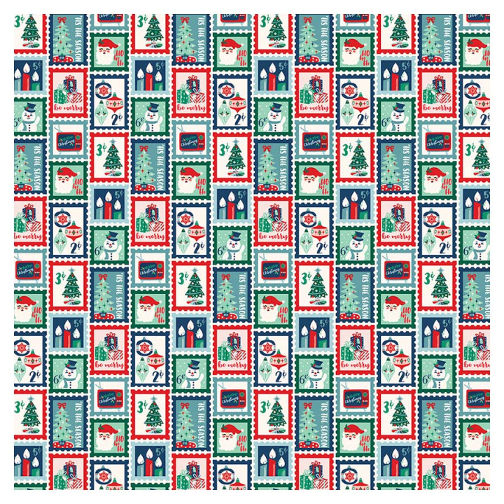 Papier imprimé 30,5 x 30,5 cm Happy Holidays - Dear Santa - Echo Park - Rougier et Plé