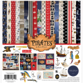 Set de papiers imprimés 30,5 x 30,5 cm Pirates - Collection Kit 13 pcs - Echo Park - Rougier et Plé