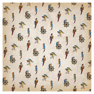 Papier imprimé 30,5 x 30,5 cm Pirates - Shiver Me Timbers - Echo Park - Rougier et Plé