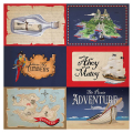 Papier imprimé 30,5 x 30,5 cm Pirates - Multi Journaling Cards - Echo Park - Rougier et Plé