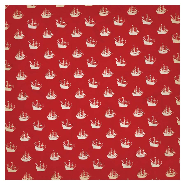 Papier imprimé 30,5 x 30,5 cm Pirates - X Marks The Spot - Echo Park - Rougier et Plé