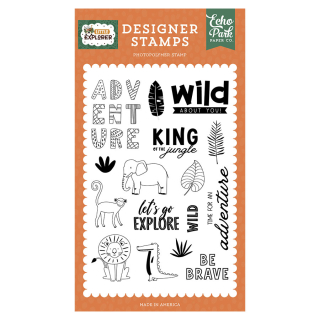 Tampons transparents Wild About You 16 pcs - Echo Park - Rougier et Plé