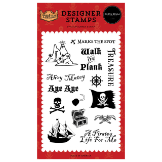 Tampons transparents Walk The Plank 14 pcs - Echo Park - Rougier et Plé