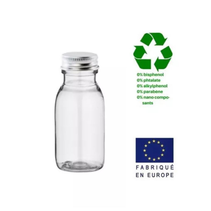 Flacon vide en PET avec bouchon aluminium 50ml - BeautyMix - Rougier et Plé