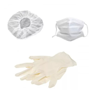 Lot Hygiène: 1 paire de Gants, 1 Masque, 1 Charlotte - BeautyMix - Rougier et Plé
