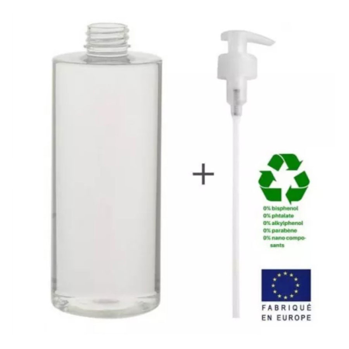 Flacon vide avec pompe en PET 500 ml - BeautyMix - Rougier et Plé