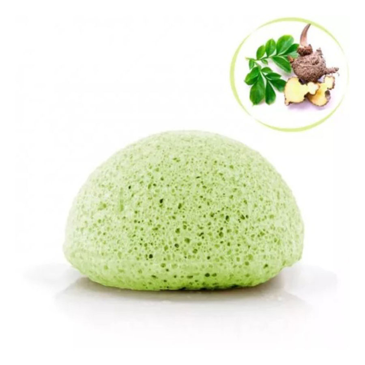Eponge konjac verte - BeautyMix - Rougier et Plé