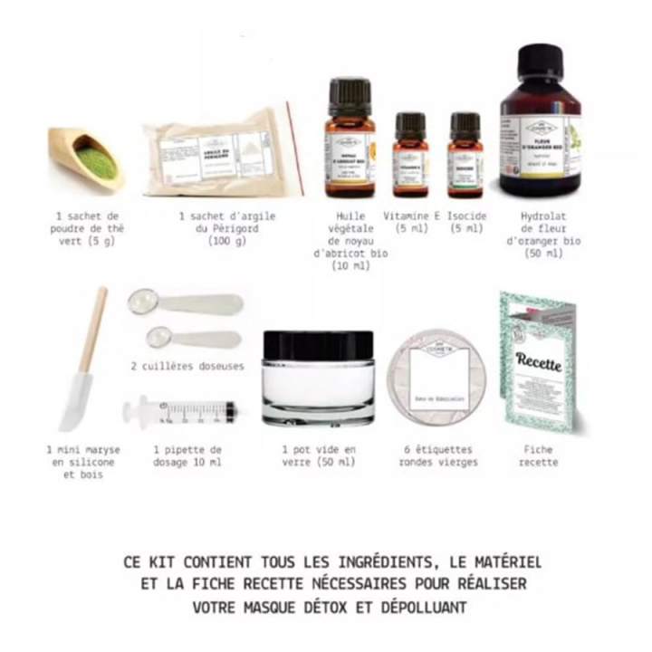 Coffret DIY : masque visage détox & dépolluant - BeautyMix - Rougier et Plé