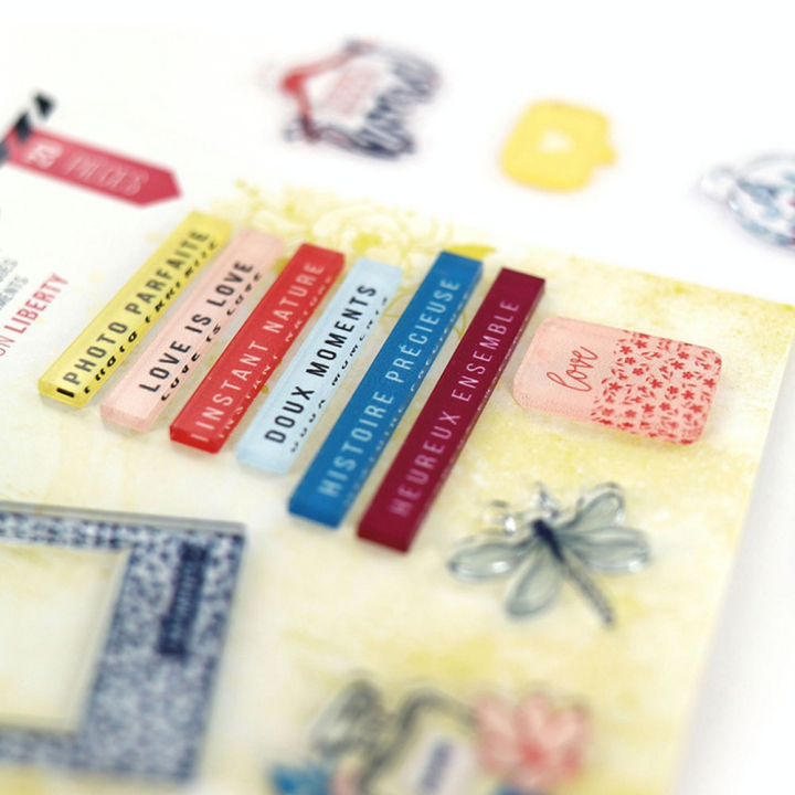 Embellissement en acrylique Liberty 20 pcs - Florilèges Design - Rougier et Plé