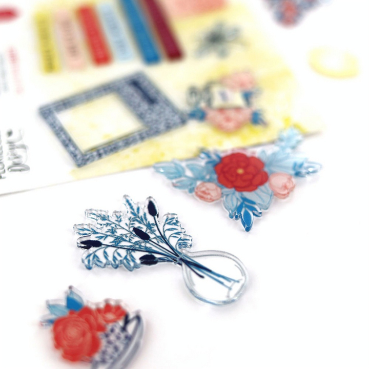 Embellissement en acrylique Liberty 20 pcs - Florilèges Design - Rougier et Plé