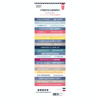 Étiquettes à découper De fil en aiguille - Bandes de mots - Florilèges Design - Rougier et Plé