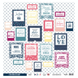 Papier imprimé 30,5 x 30,5 cm 250 g/m² Liberty - N°5 - Florilèges Design - Rougier et Plé