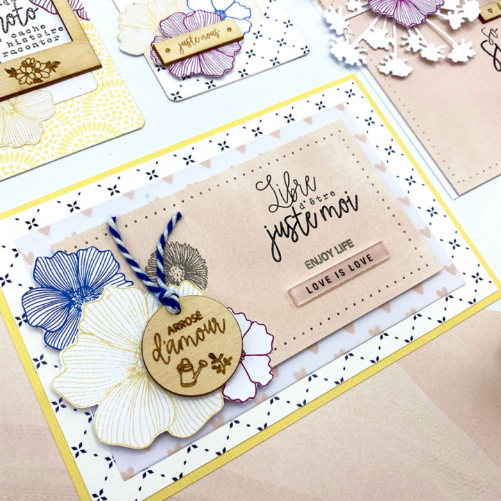 Papier imprimé 30,5 x 30,5 cm 250 g/m² Liberty - N°5 - Florilèges Design - Rougier et Plé