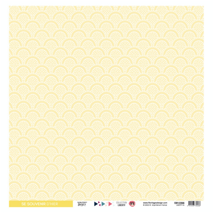 Papier imprimé 30,5 x 30,5 cm 250 g/m² Liberty - N°6 - Florilèges Design - Rougier et Plé