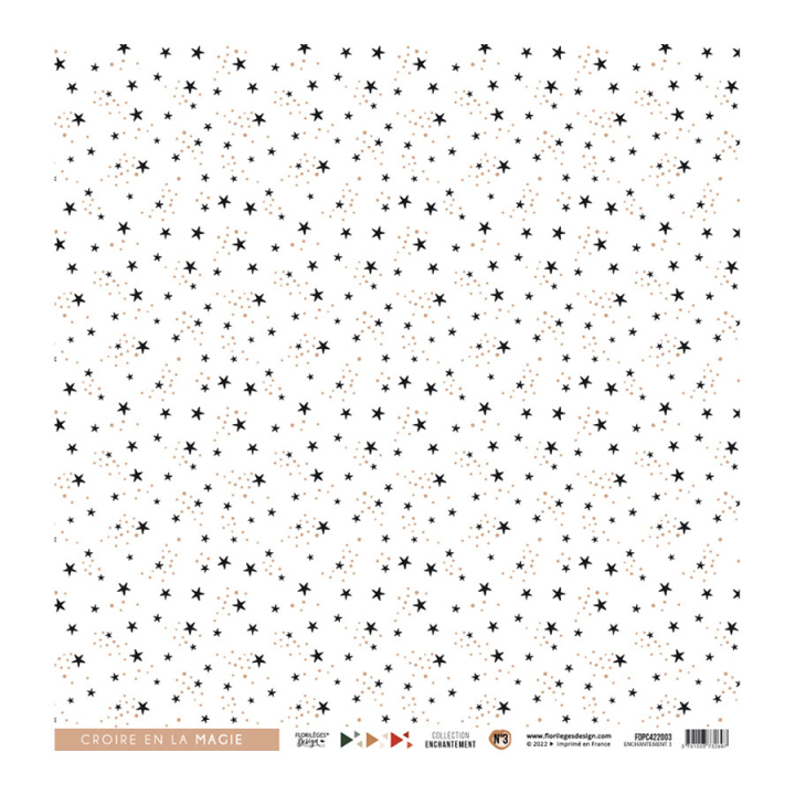 Kit papiers calques 30,5 x 30,5 cm 112 g/m² Enchantement 4 pcs - Florilèges Design - Rougier et Plé
