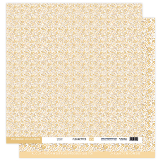 Papier imprimé 30,5 x 30,5 cm 250 g/m² À petits pas - Fleurettes N°4 - Florilèges Design - Rougier et Plé