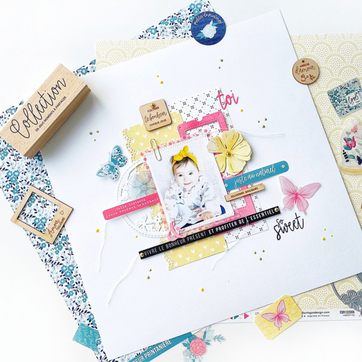 Kit de papiers imprimés 30,5 x 30,5 cm 250 g/m² Liberty 9 pcs - Florilèges Design - Rougier et Plé