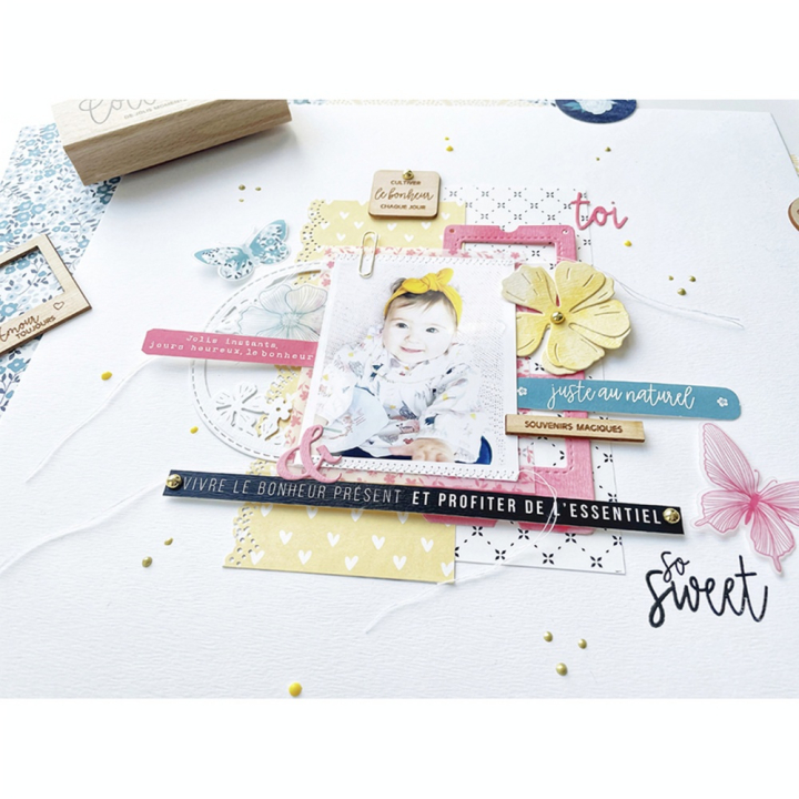 Kit de papiers imprimés 30,5 x 30,5 cm 250 g/m² Liberty 9 pcs - Florilèges Design - Rougier et Plé