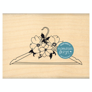 Tampon en bois Cintre fleuri - Florilèges Design - Rougier et Plé
