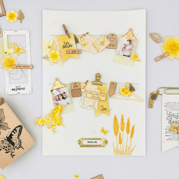 Tampon en bois Cintre fleuri - Florilèges Design - Rougier et Plé