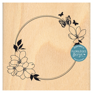 Tampon en bois Couronne de printemps - Florilèges Design - Rougier et Plé