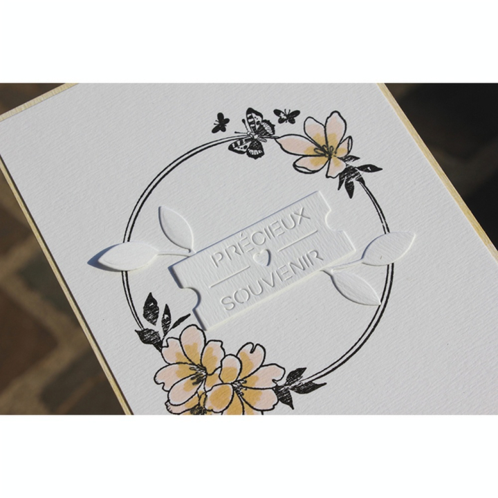 Tampon en bois Couronne de printemps - Florilèges Design - Rougier et Plé
