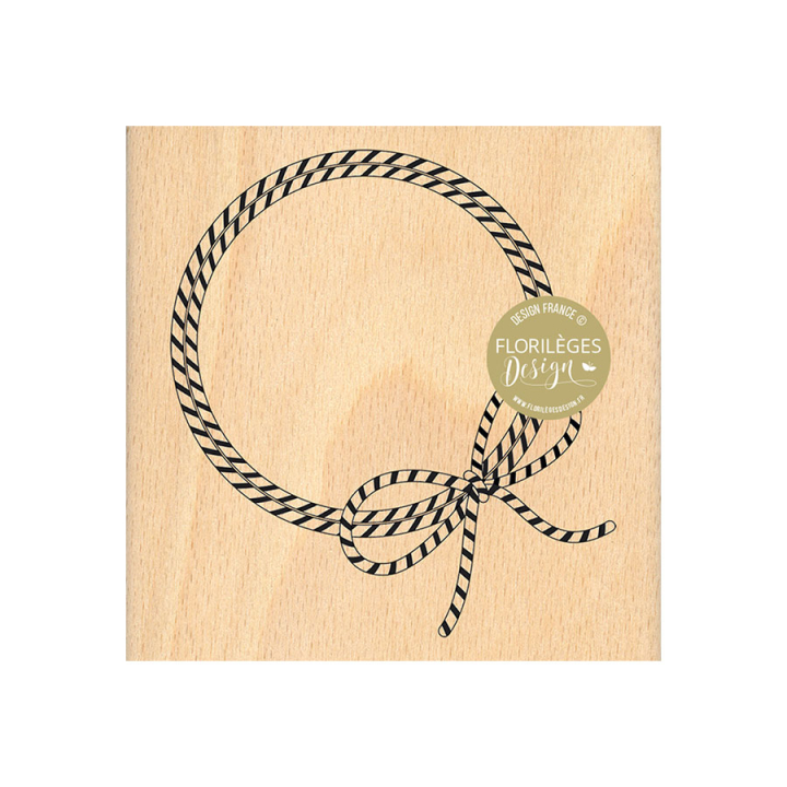 Tampon en bois Couronne de ficelle - Florilèges Design - Rougier et Plé