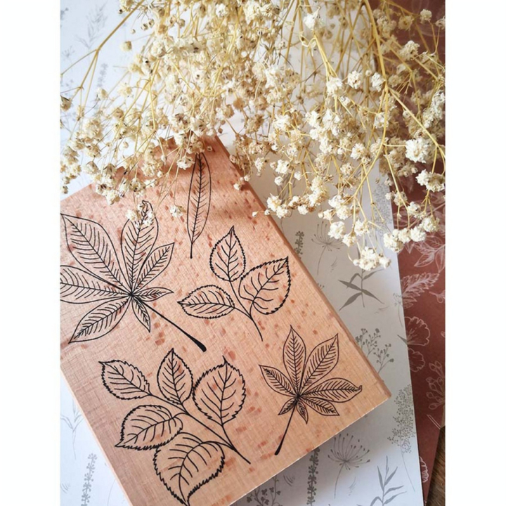 Tampon en bois Cinq Feuilles - Florilèges Design - Rougier et Plé