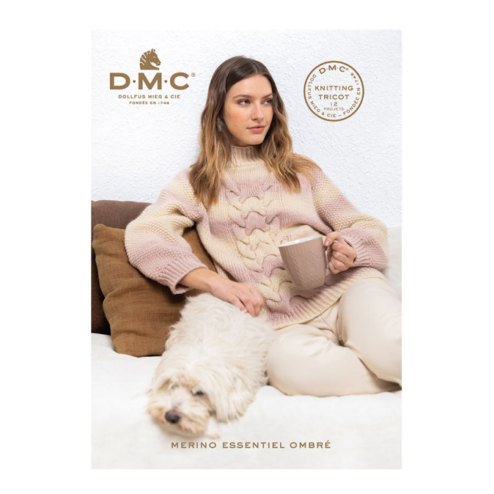 Livre 12 projets tricot Merino essentiel ombré - DMC - Rougier et Plé
